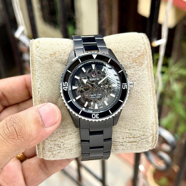 Rado Captain Cook HighTech Automatic Silver Black