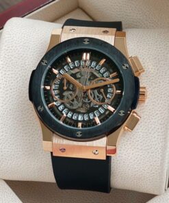 Hublot Black Leather Belt Watch A