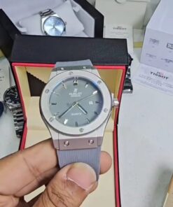 Hublot Grey Leather Belt Watch E