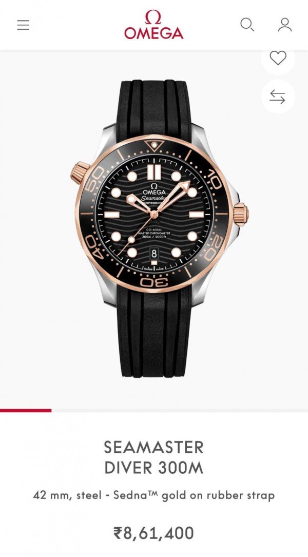 Omega Seamaster Diver 300M Automatic Black-Copper